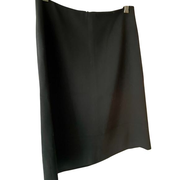 PIAZZA SEMPIONE Italy Black Wool Blend A Line Skirt Size 40 Small 4 - Picture 7 of 8